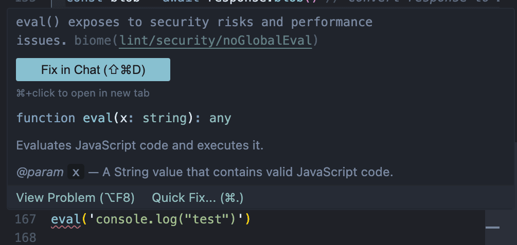 Biome Security Rules IDE